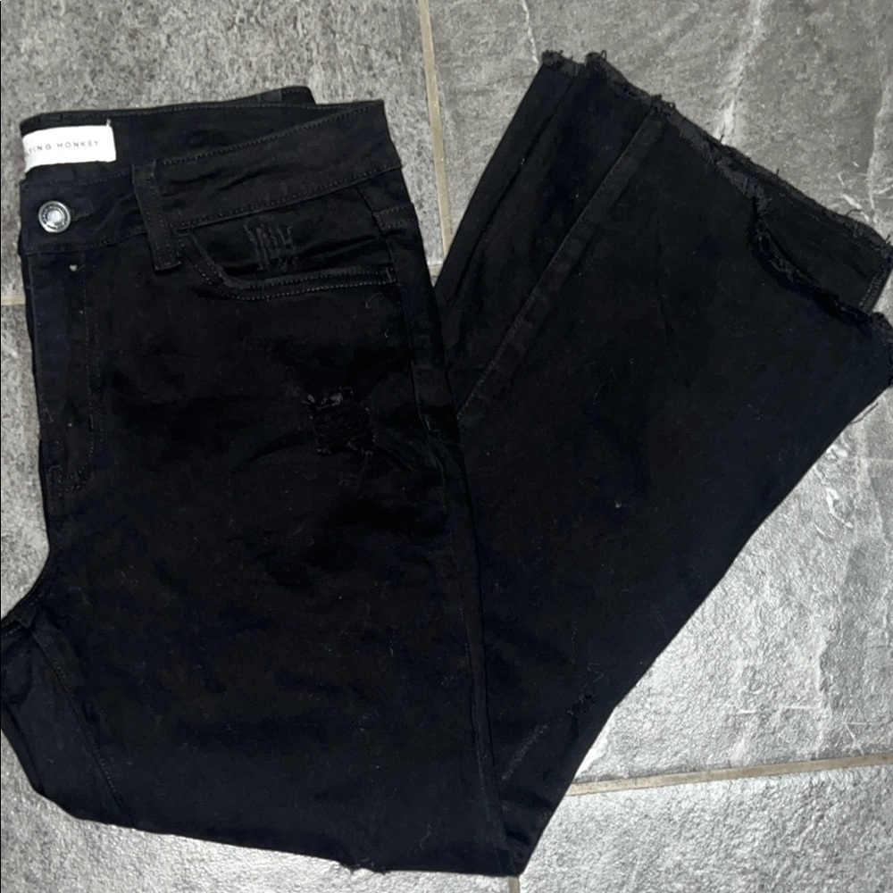 Flying Monkey Black Distressed Jeans 172.